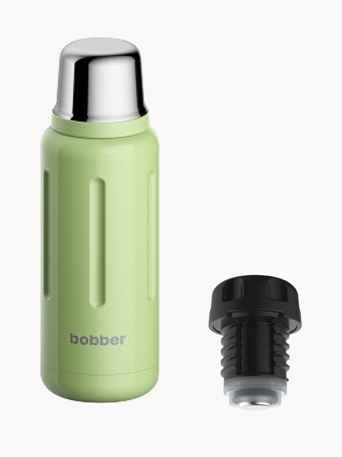 Термос для чая Flask 1 литр/пробка с наливными каналами/Bobber/держит до 48 ч