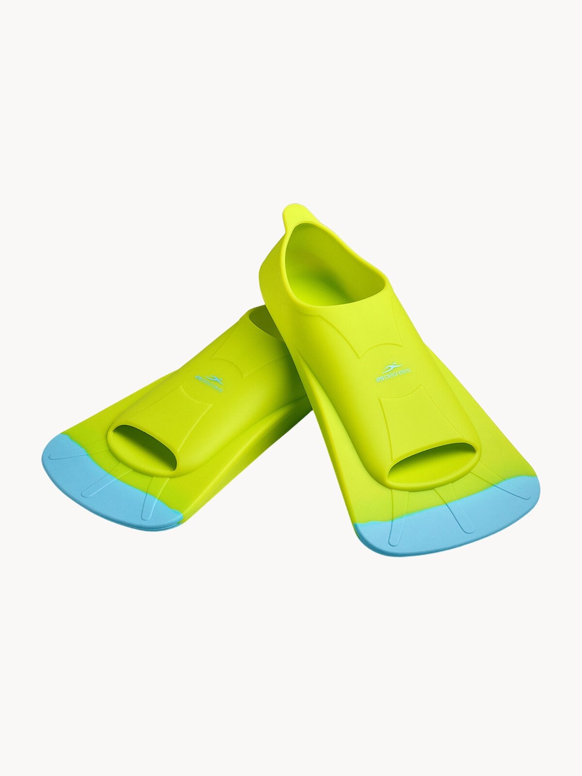 Ласты тренировочные для плавания в бассейне 25DEGREES голубой/лайм M (40-42)