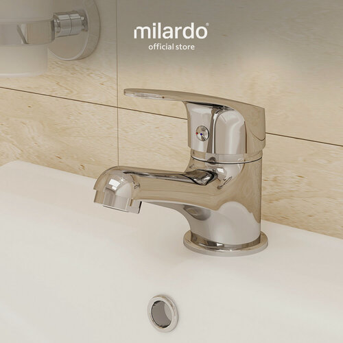 Изображение товара Смеситель для раковины и умывальника Milardo Симп (Simp) SIMSB00M01 глянцевый хром