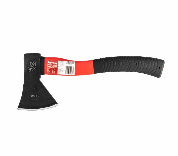 Топор 600 г рукоятка из стекловолокна, TOP TOOLS 05A206