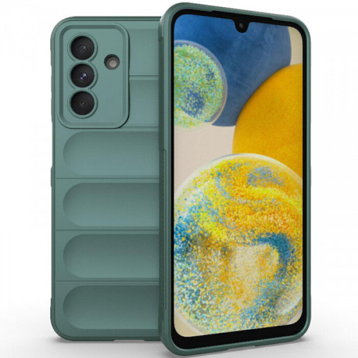 Flex Silicone Противоударный чехол для Samsung Galaxy A26 5G с защитой камеры и микрофиброй