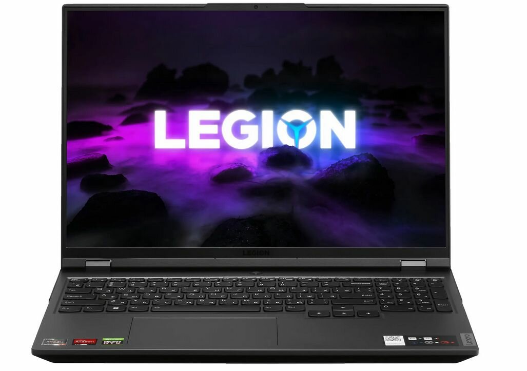 16" Ноутбук Lenovo Legion 5 Pro 16ACH6H (82JQ010CRK) серый - 2560x1600, IPS, AMD Ryzen 7 5800H, ядра: 8 х 3.2 ГГц, 16 ГБ, SSD 1024 ГБ, GeForce RTX 3060 для ноутбуков - 6 ГБ, без ОС