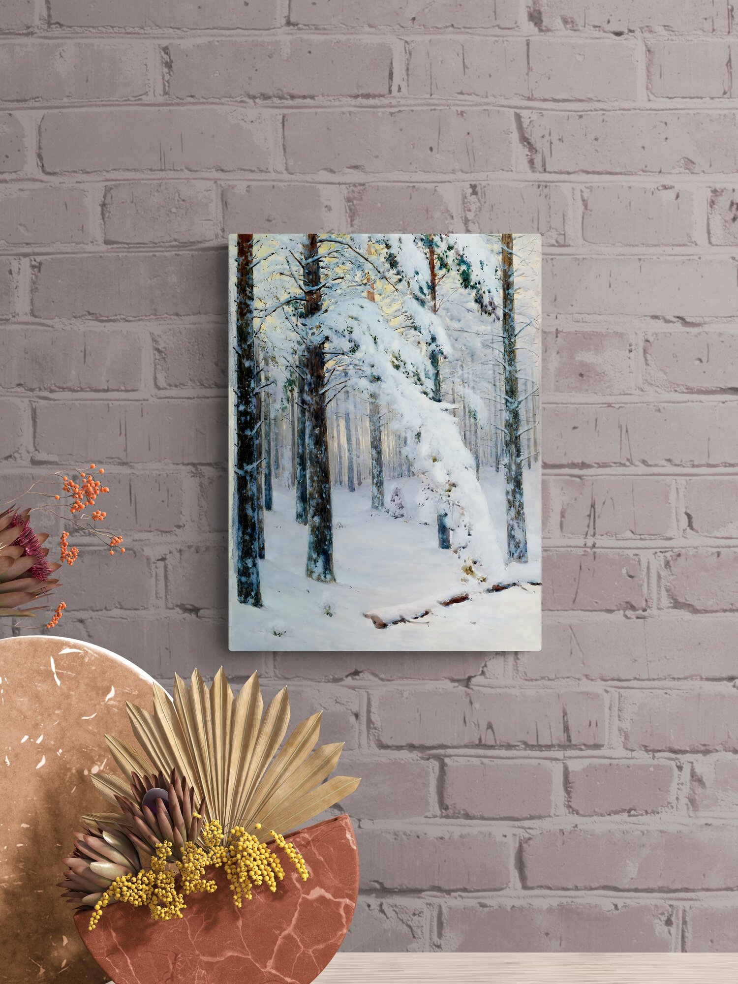 Крыжицкий Константин Яковлевич "Лес зимой" 40х30 см — фото 1