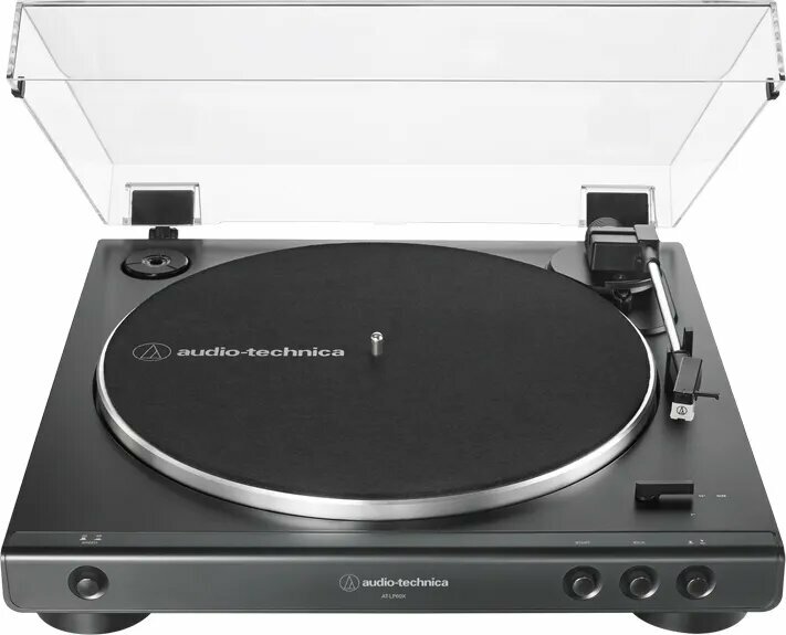 Виниловый проигрыватель Audio-Technica AT-LP60X, черный