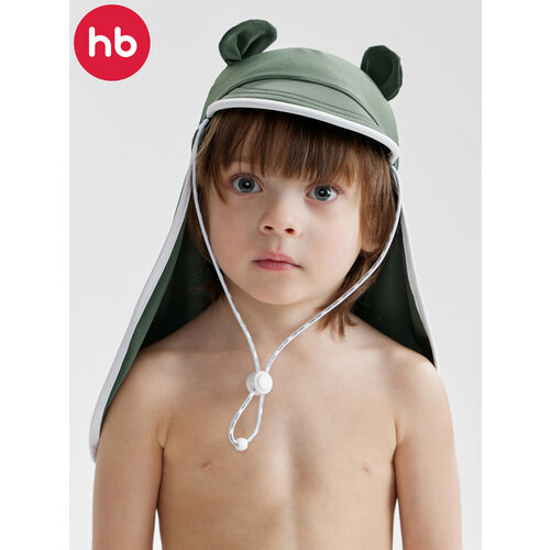 фото Панама happy baby весна-лето 2025 для детей, размер 48, темно-зеленый