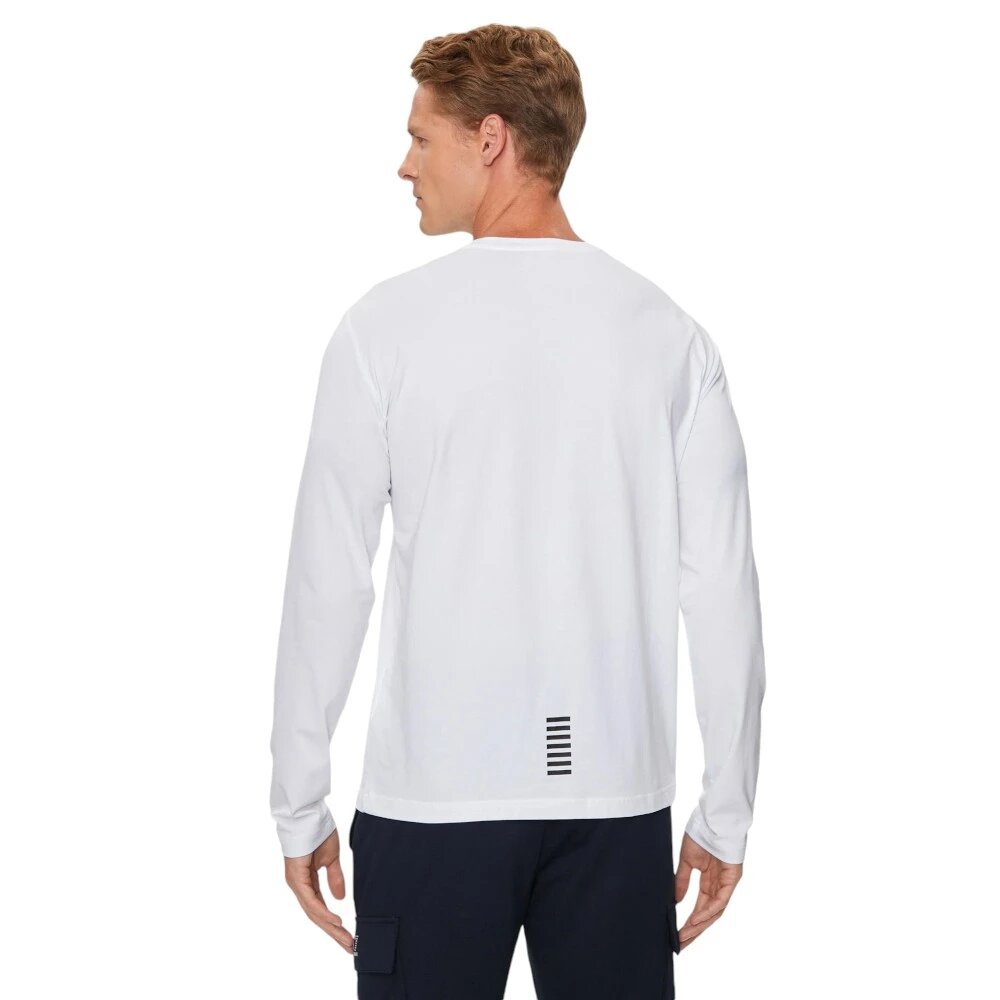 Лонгслив EA7 EMPORIO ARMANI, размер 2XL, , белый — фото 1