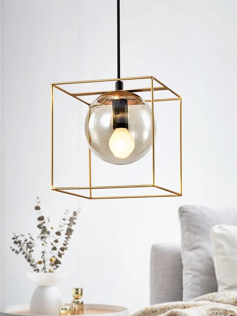 Светильник потолочный подвесной Rivoli Miyuki под лампу 1хЕ14 40 Вт золото лофт кантри 3м2