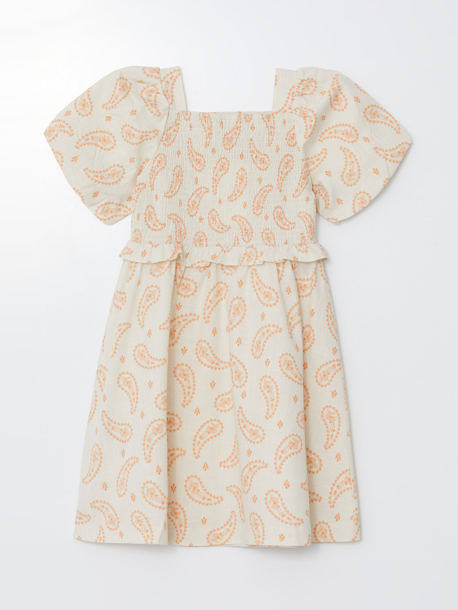 Платье LC Waikiki, размер 10-11 лет, бежевый — фото 1