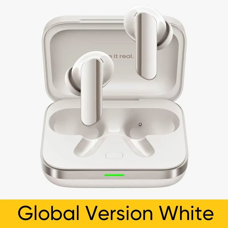Наушники realme Buds Air 7 Pro, беспроводные, активное шумоподавление，white — фото 1