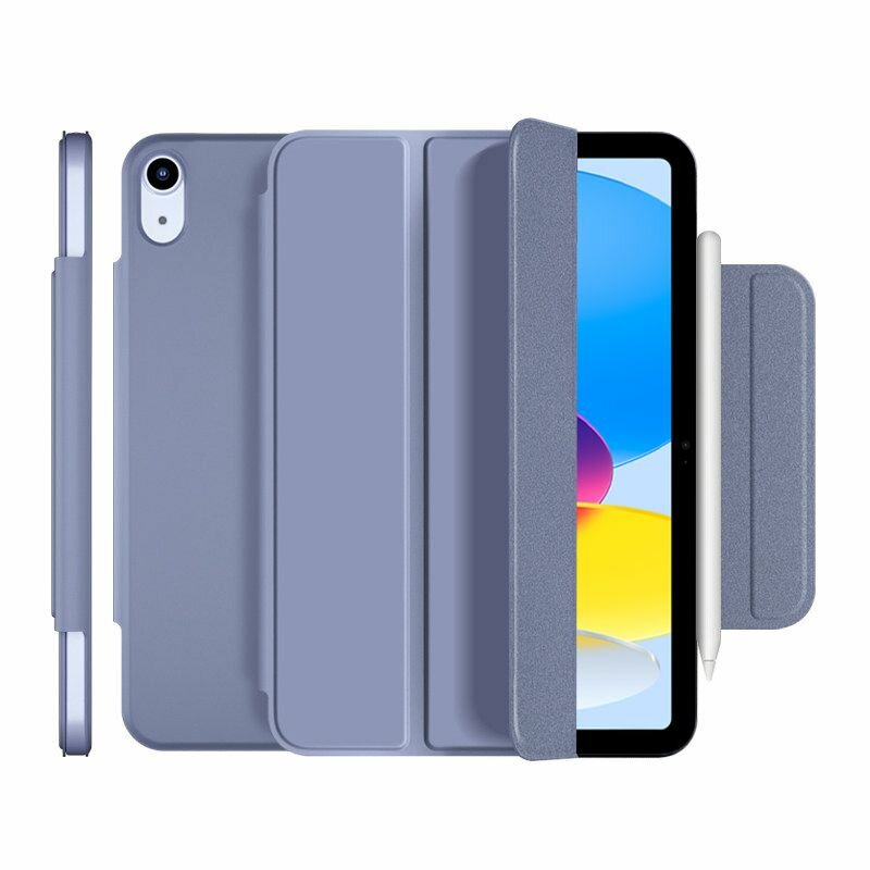 Чехол для iPad 10 10.9 (2022), iPad 11 (A16, 2025), двухсторонний кожаный чехол с магнитной защелкой