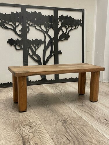 Изображение товара Табурет стремянка подставка для ног 50х20х20 массив бука темный