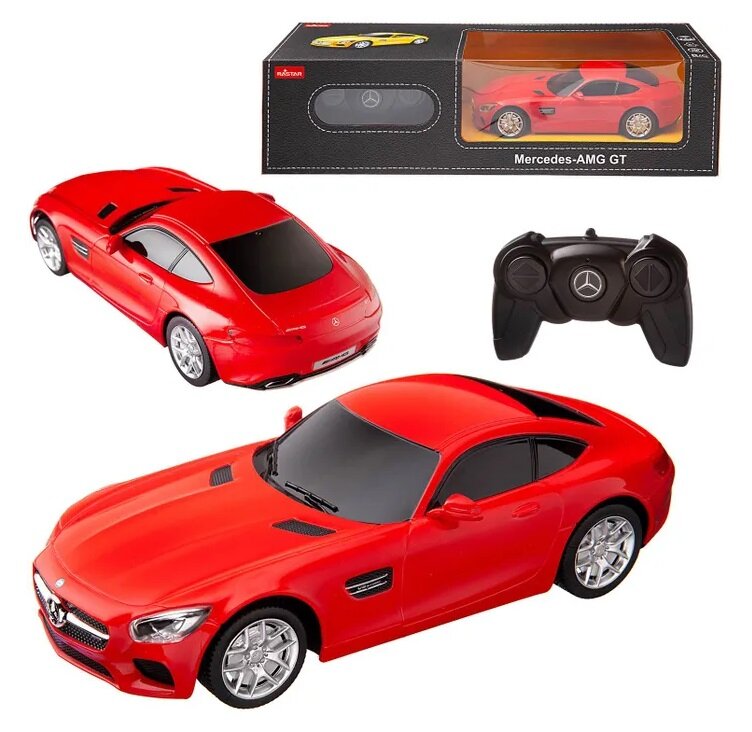 Машинка на радиоуправлении Rastar 72100R Mercedes AMG GT3 (1:24, 19,5см). Красная