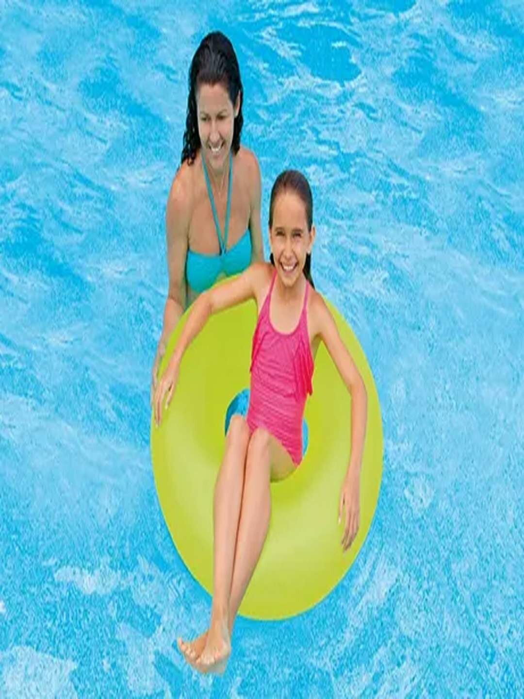 Intex Круг надувной Глянец с ручками зеленый (91 см) от 9 лет