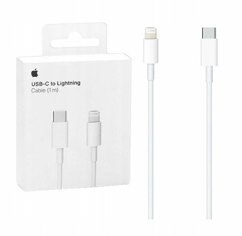 Кабель для зарядки, совместим с iPhone USB-C to Lightning 1м, быстрая зарядка — фото 1