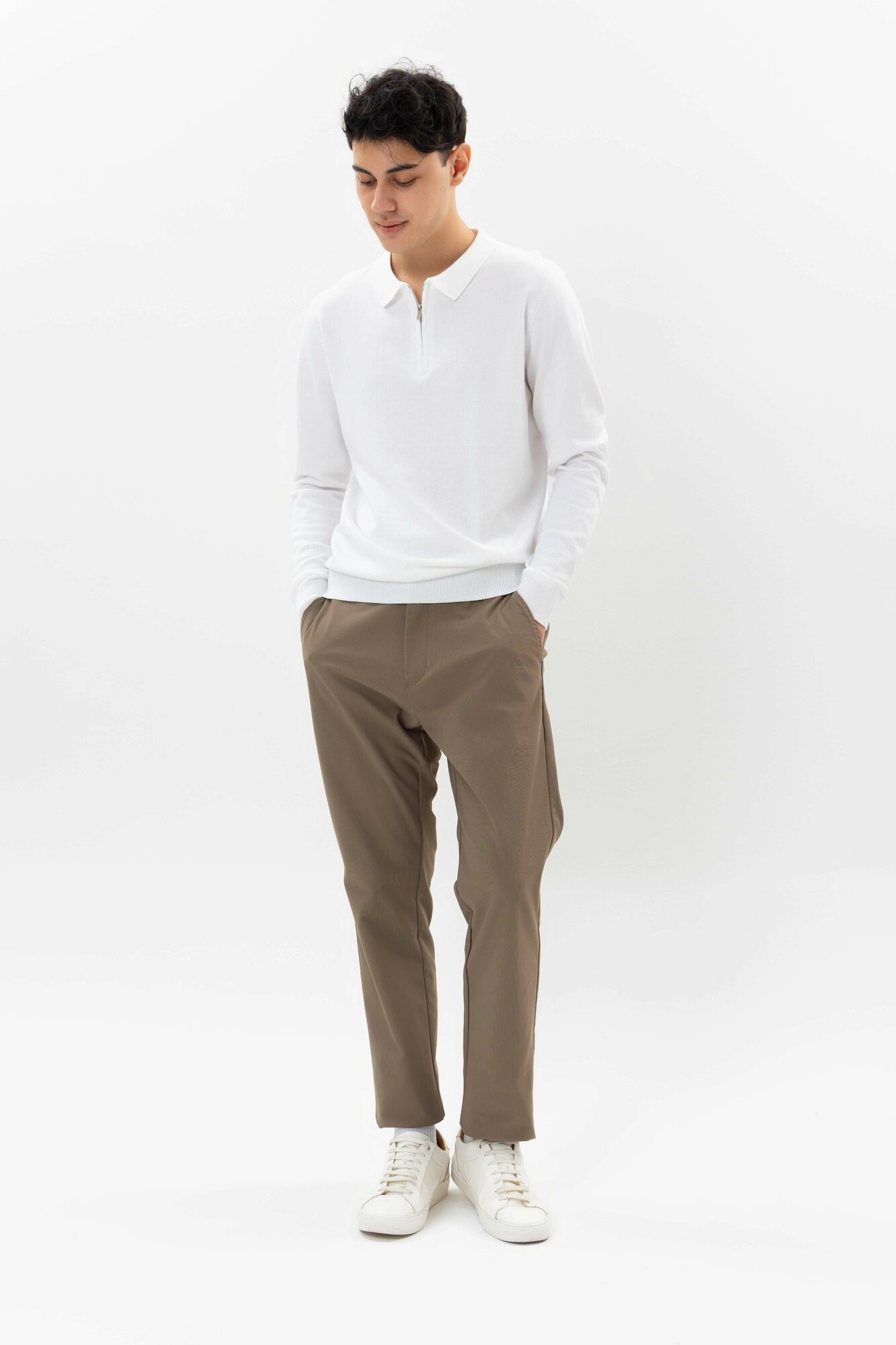 Брюки классические TERRA PRO TERRA PRO, размер 34, beige — фото 1