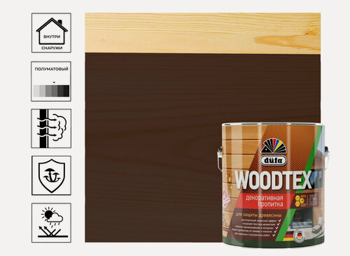 Изображение товара Пропитка Dufa "Wood Tex", алкидная, для дерева, влагозащитная, 3л