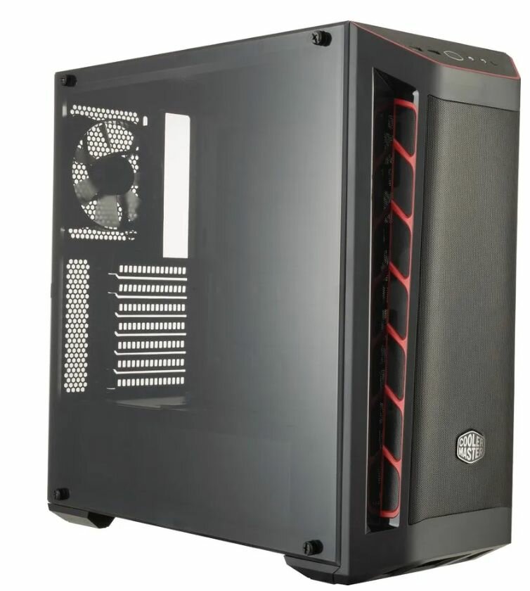Компьютерный корпус Cooler Master MasterBox MB511 Mesh RED (MCB-B511D-KANN-S00) черный - Midi Tower, ATX, USB 3.2 Gen 1 Type-A