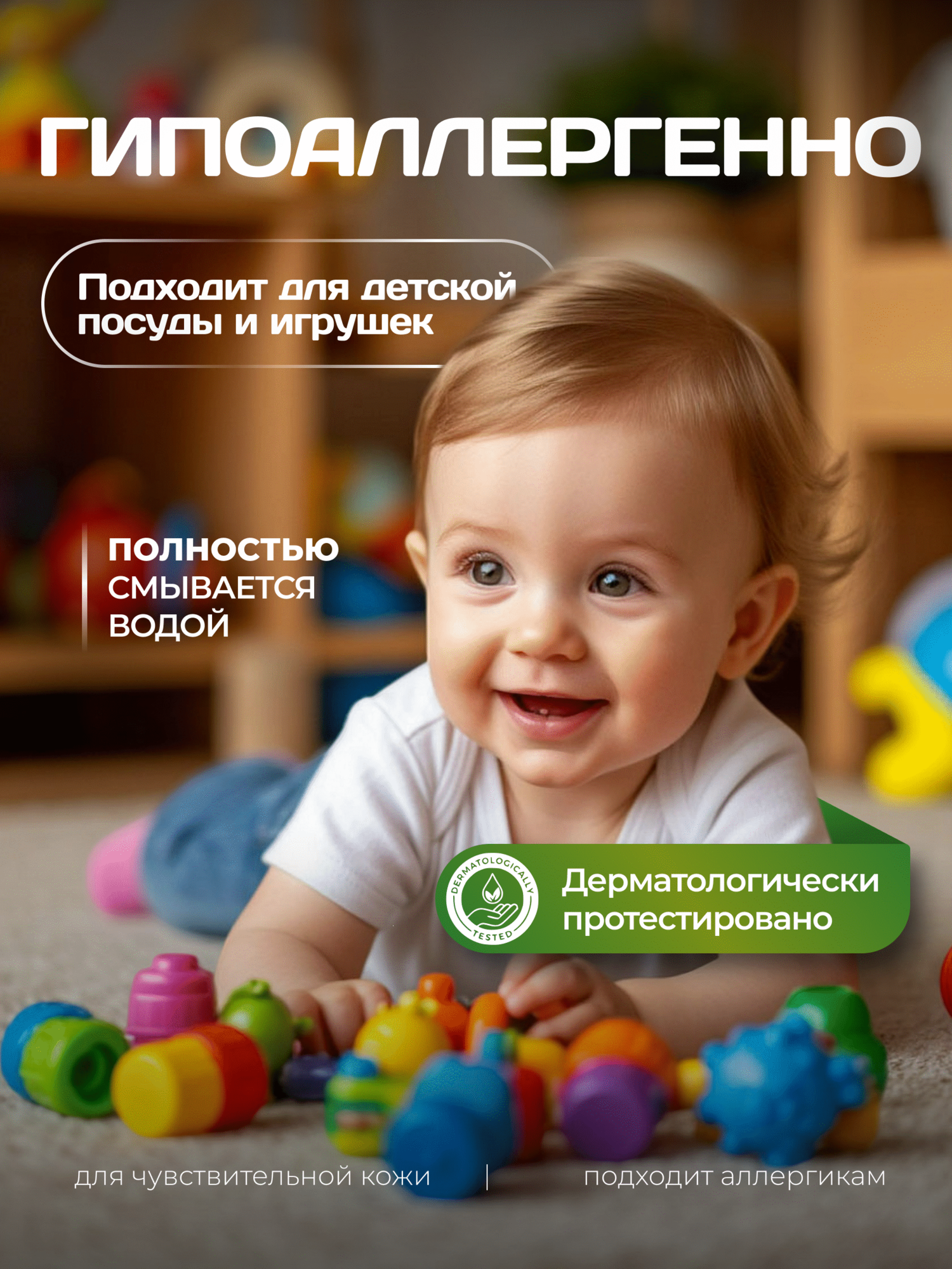 Гель для мытья посуды ROYBLAN "Лаванда", гипоаллергенный, 5 л — фото 1