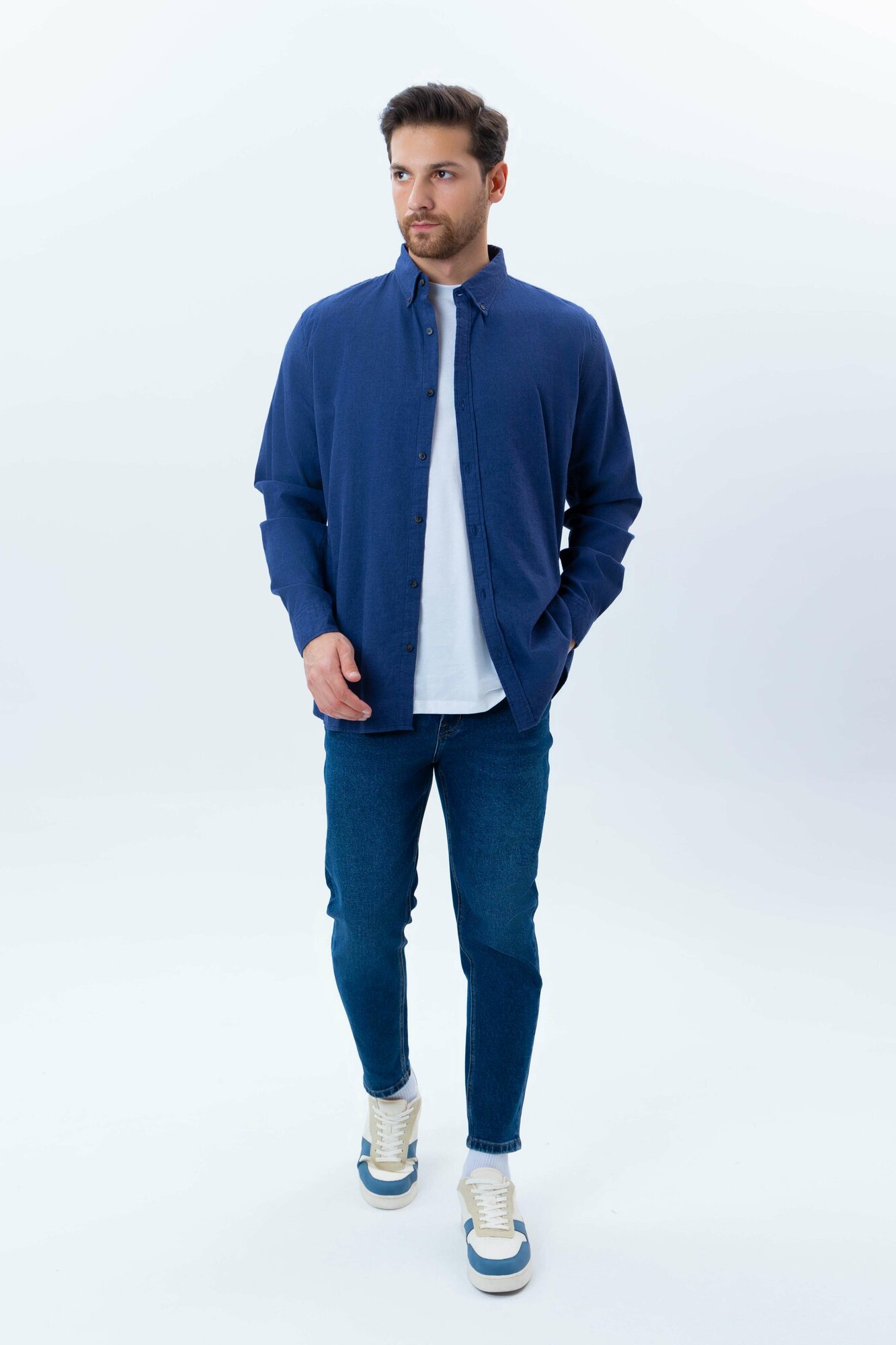 Рубашка TERRA PRO, размер M, navy — фото 1