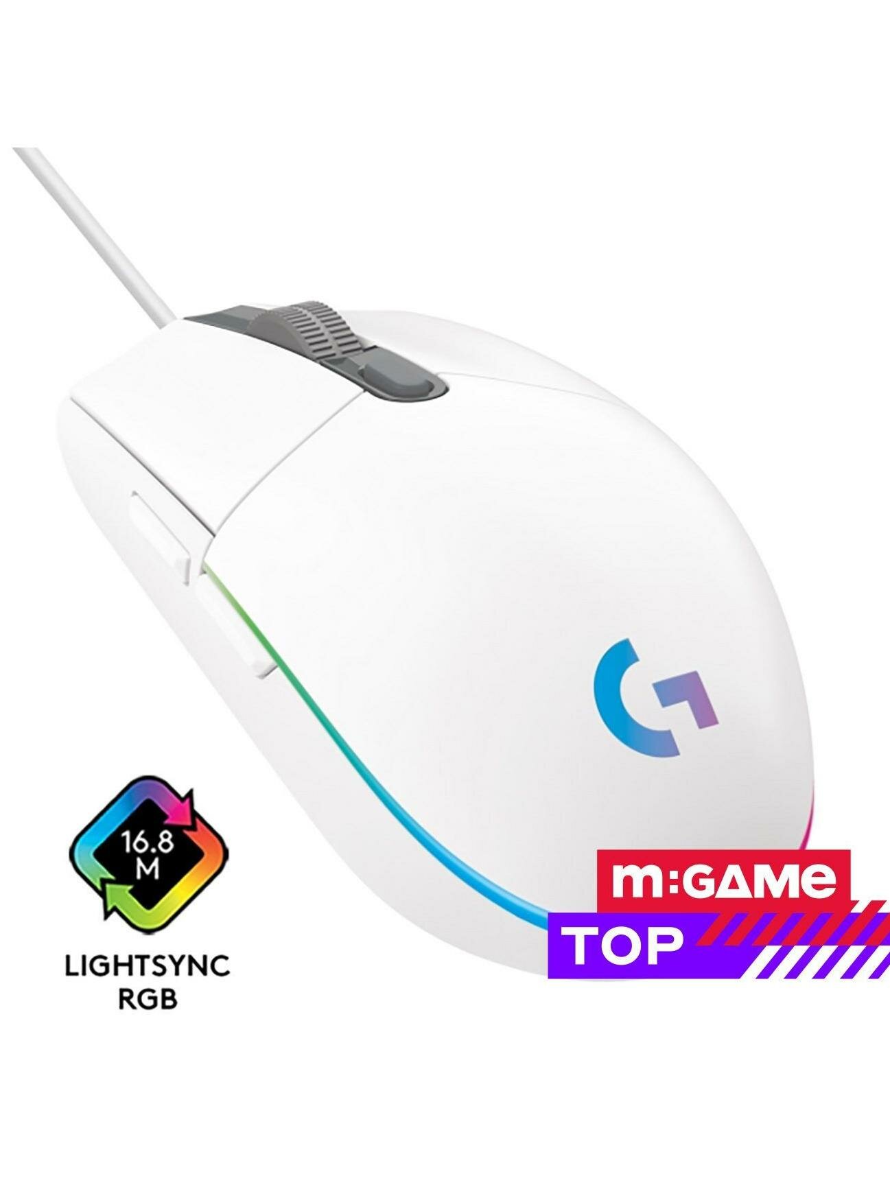 Игровая мышь Logitech G102 LightSync White