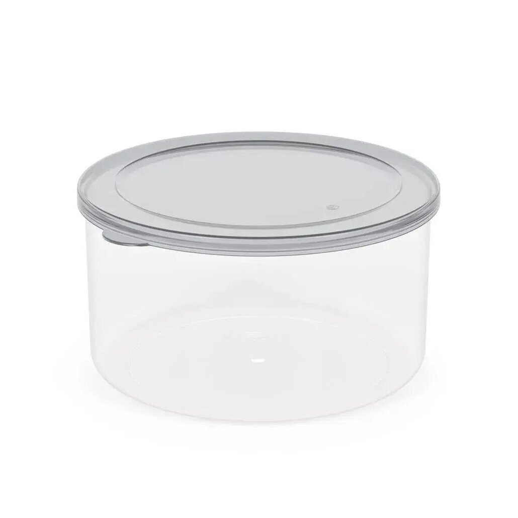 Контейнер для СВЧ с герметичной крышкой 1л пластик серо-тонированный