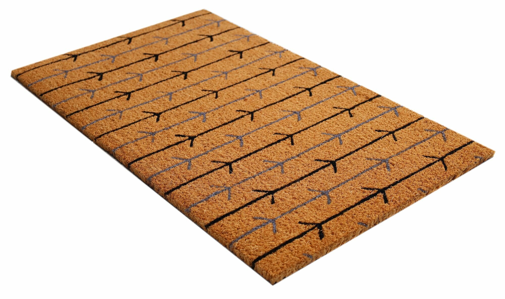 Коврик декоративный кокос Velcoc Kera Arrows 40x75 см цвет бежевый