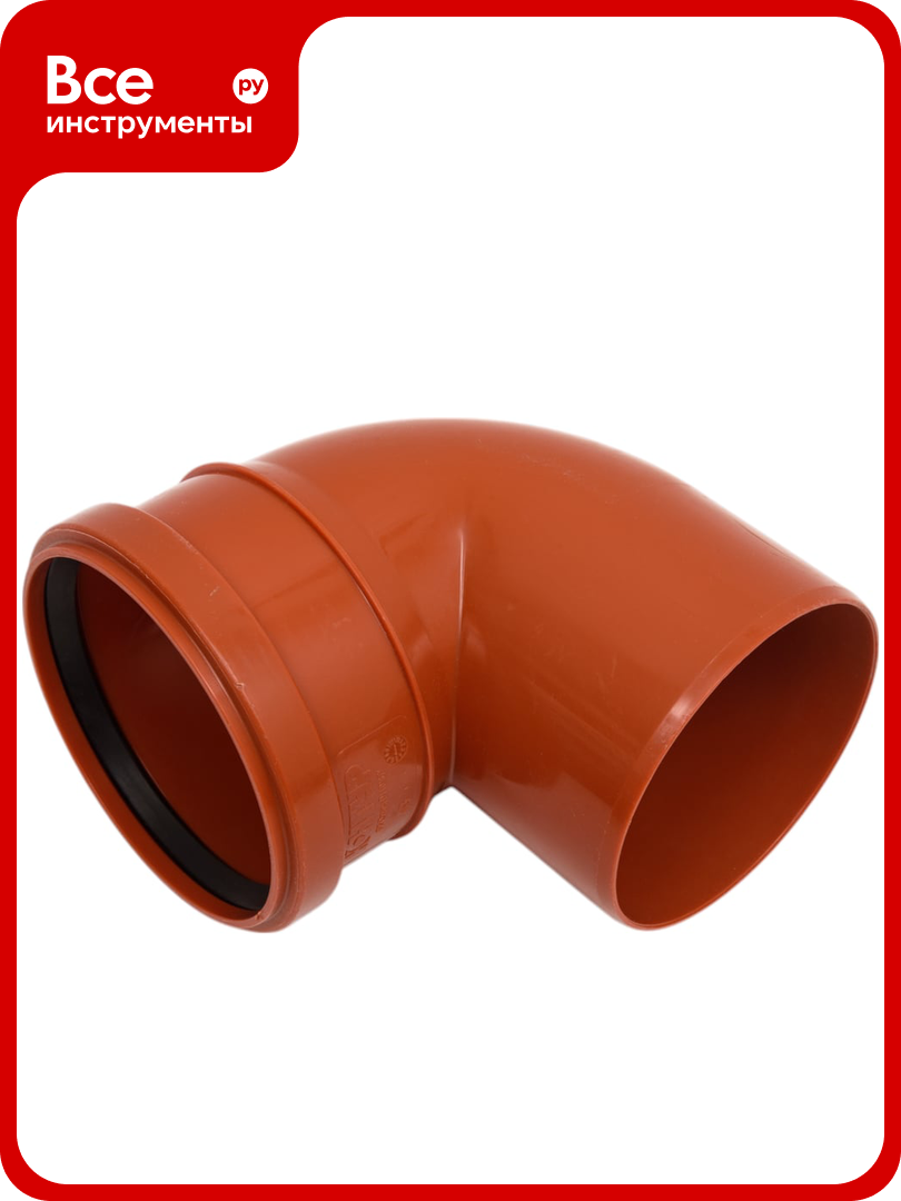 Канализационный отвод контур РР D110x90 оранж 078400110500