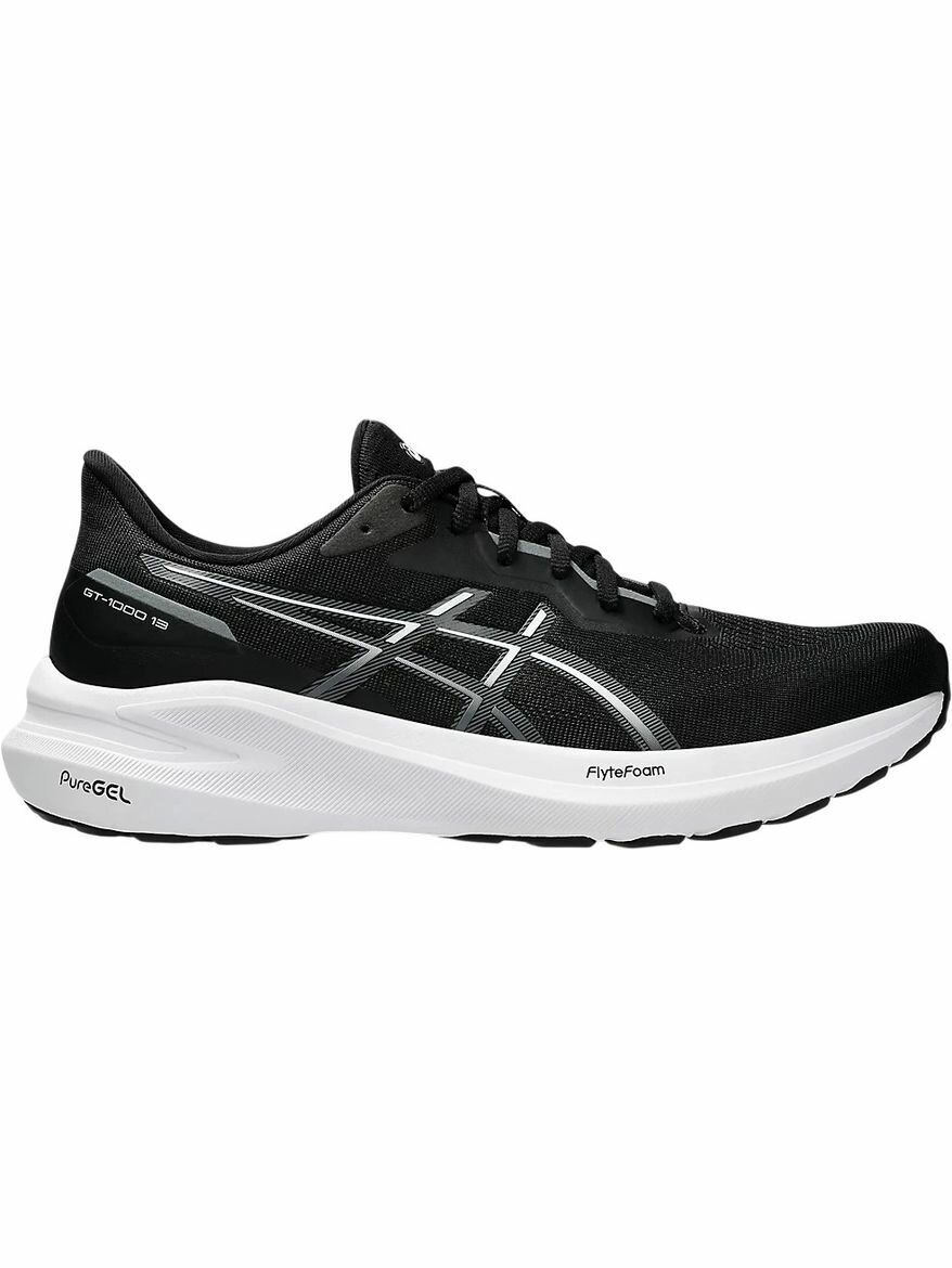 Кроссовки ASICS GT-1000 13, полнота F, размер 9,5 US, белый/черный