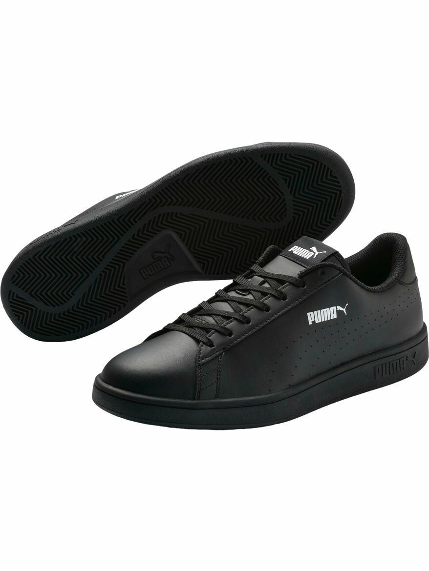 Кеды PUMA SMASH V2 L PERF, полнота F, размер 3,5 UK, черный