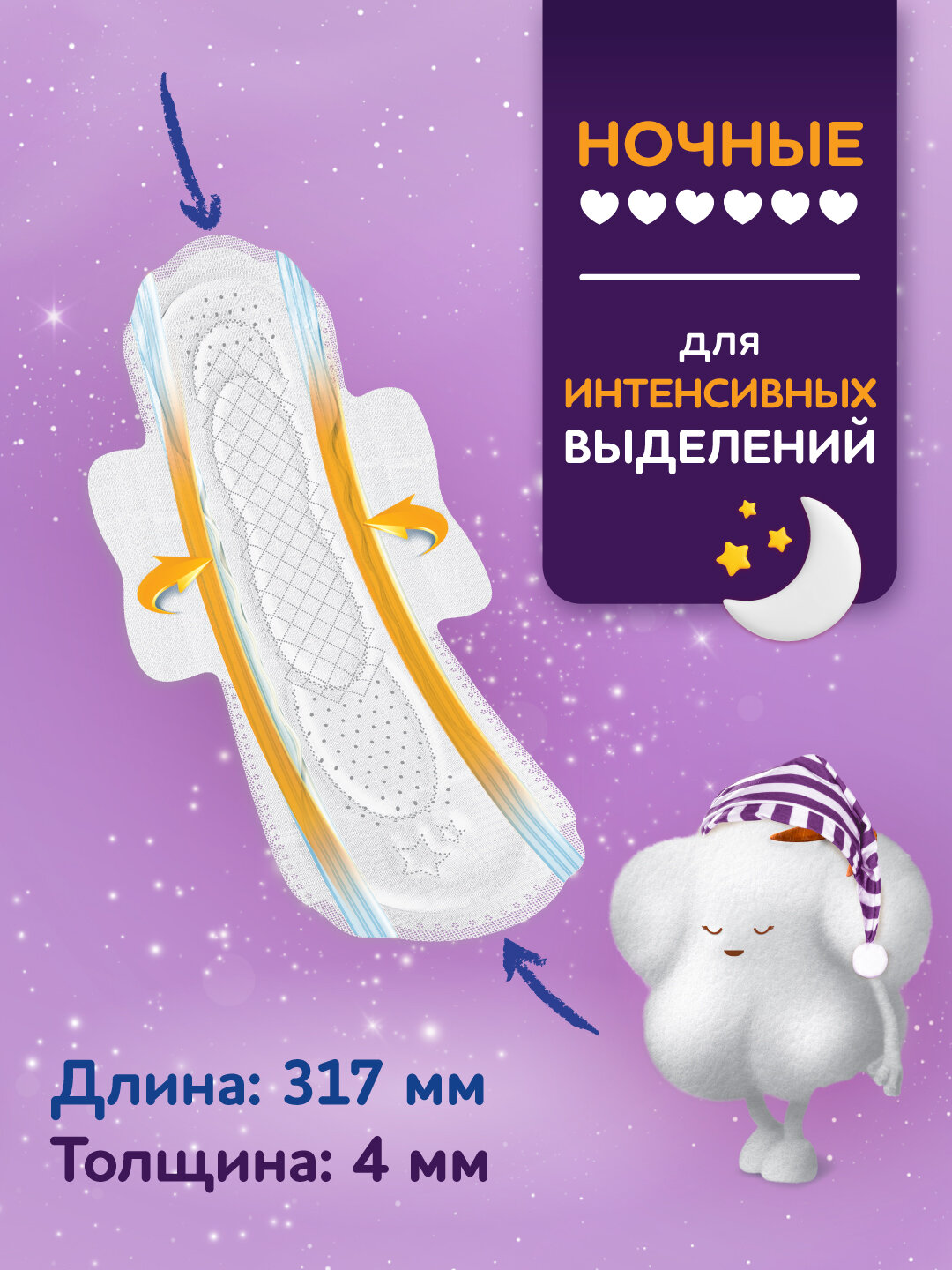 Прокладки Molped pure soft duo ультратонкие с крылышками нормал 20 шт - фото №3