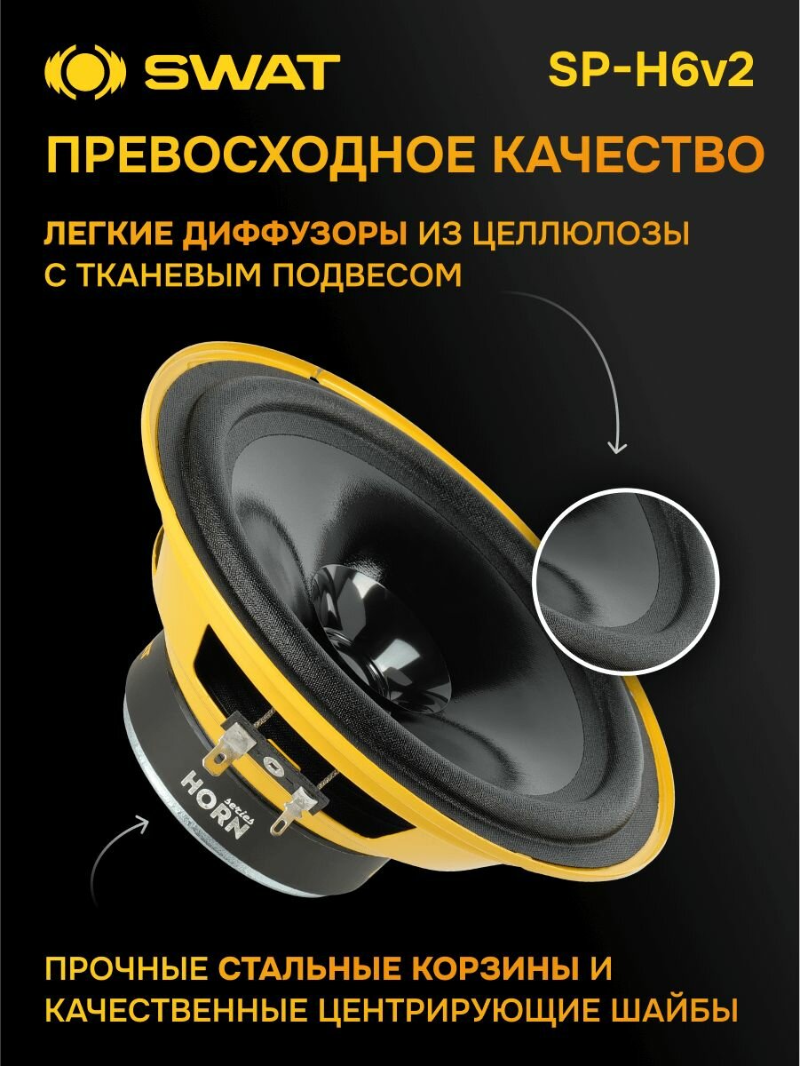 Комплект акустики SWAT SP-H6 - фото №4