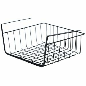 Полка для хранения Домовой 30x24.5x14 см подвесная металл черный