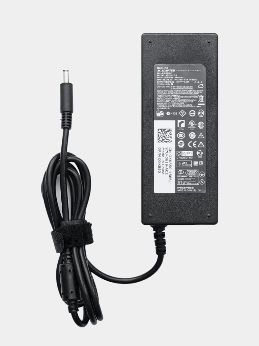 Блок питания Dell 19.5V 4.62A, узкий штекер 4.5x3.0мм, 90W Ватт