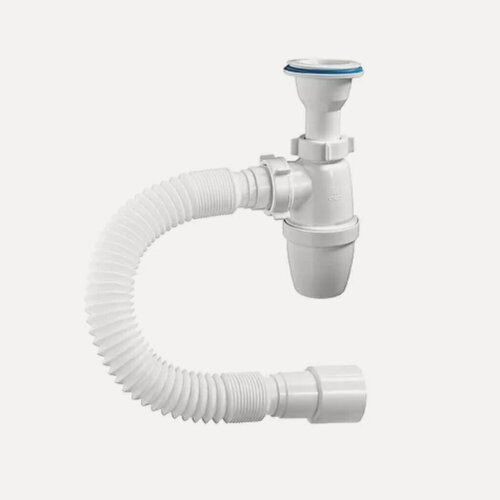 Изображение товара Сифон Orio А-72019 для мойки с гибкой трубой 1"1/2, 40х40/50 мм