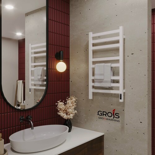 Изображение товара Полотенцесушитель электрический Алекс GR-102 400*800 П8 универсальный белый