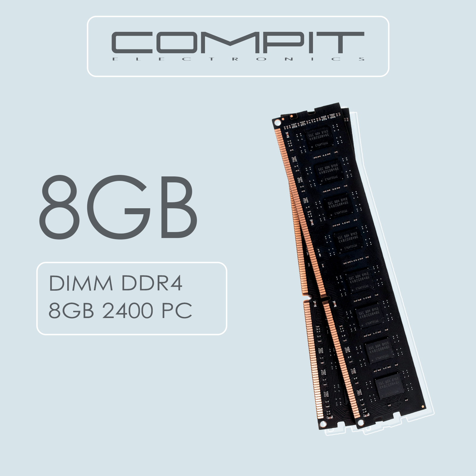 Модуль памяти COMPIT DDR4 8Гб DIMM 2400 1.2V CMPTDDR48GBD2400