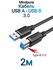 Кабель Mindpure USB Type-A (M) - USB Type-B (M) 3.0 US102 2м