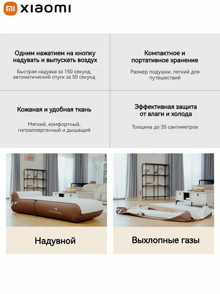 Изображение Xiaomi Матрас надувной 185х80 см