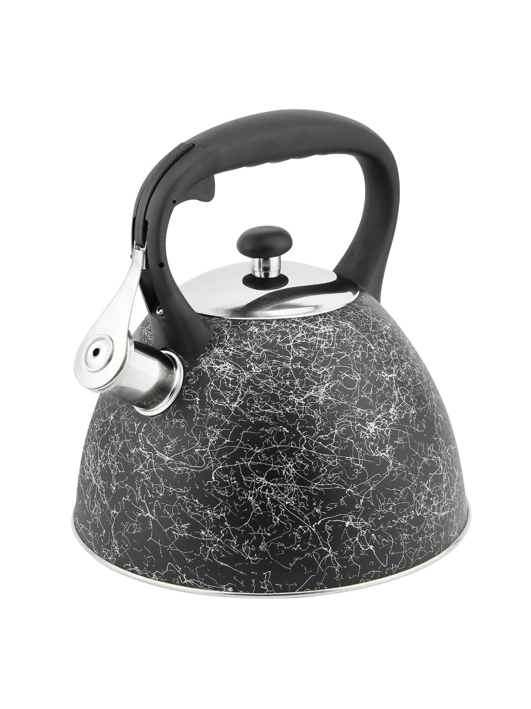 Hause Roland чайник из нержавеющей стали, 3 л, со свистком - Черный