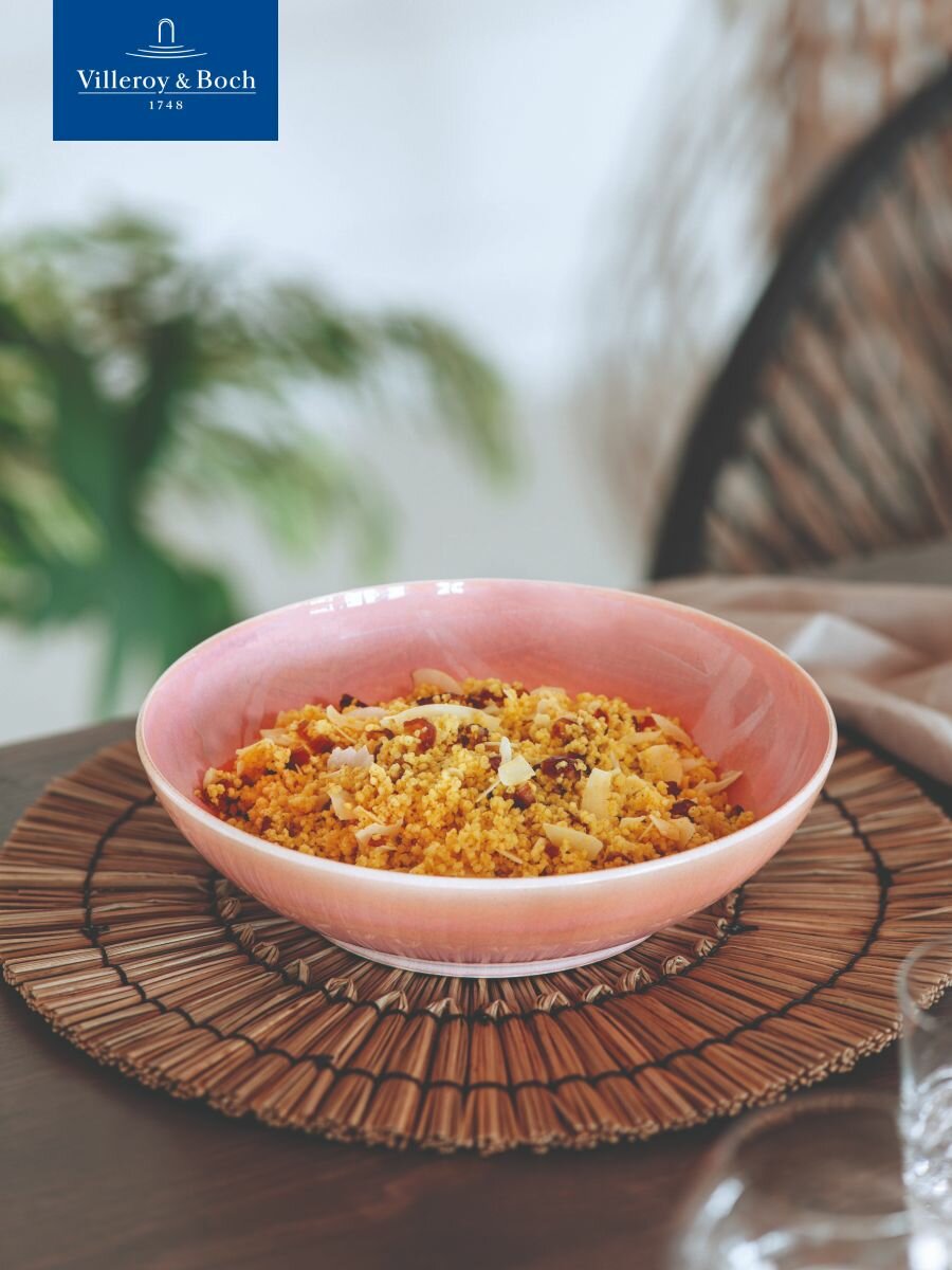 Салатник 26 см, 1280 мл, Perlemor Coral, like. by Villeroy & Boch, Премиум-Фарфор