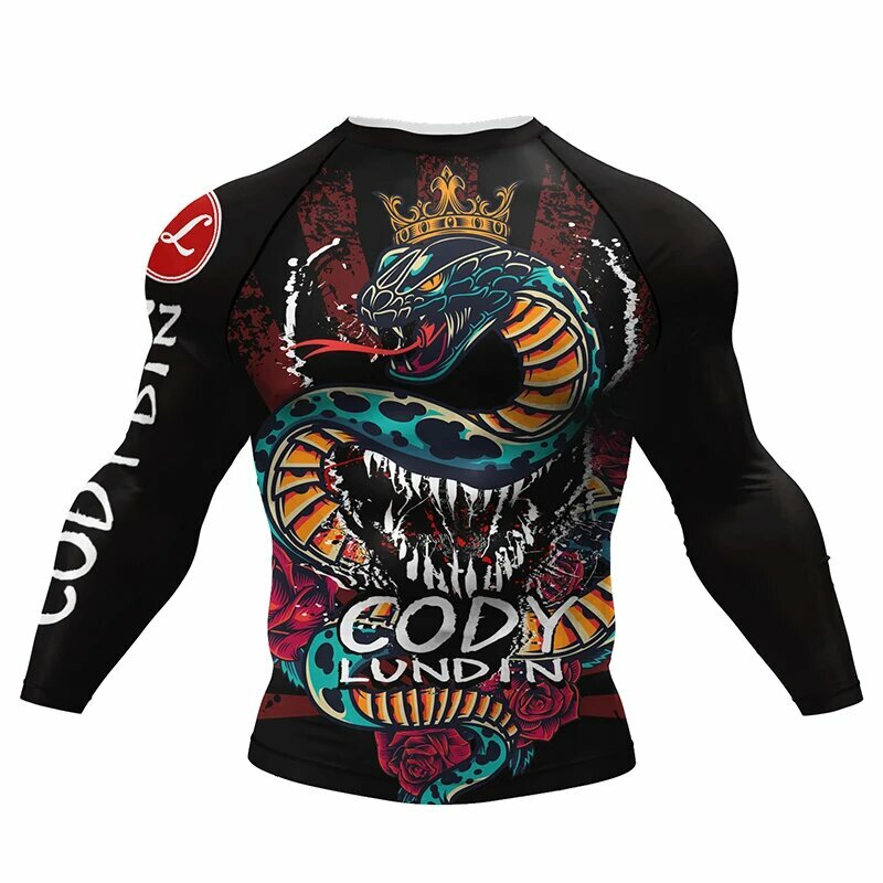 Codylundin Rashguard для джиу-джитсу из полиэстера M Черный Мужской