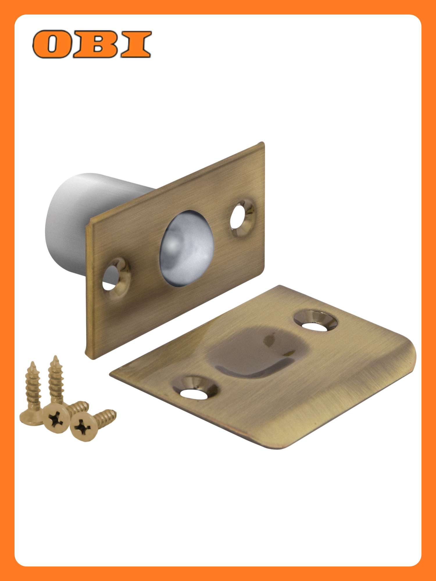 Дверная защелка Punto FUARO накладная бронзовая 26х53х23 мм