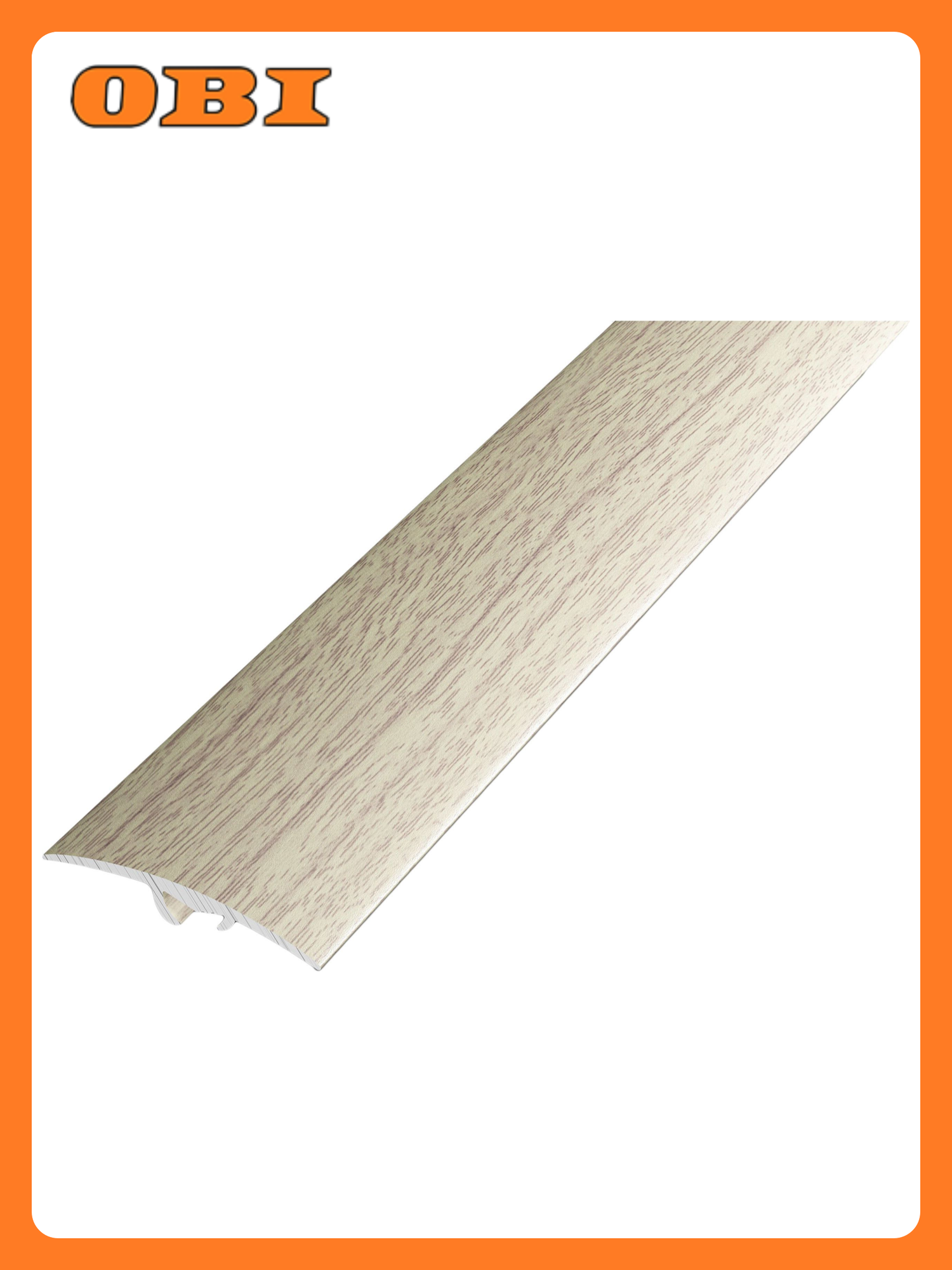 Порог разноуровневый лука ПР 06 900.087 дуб беленый алюминий 900х41 мм