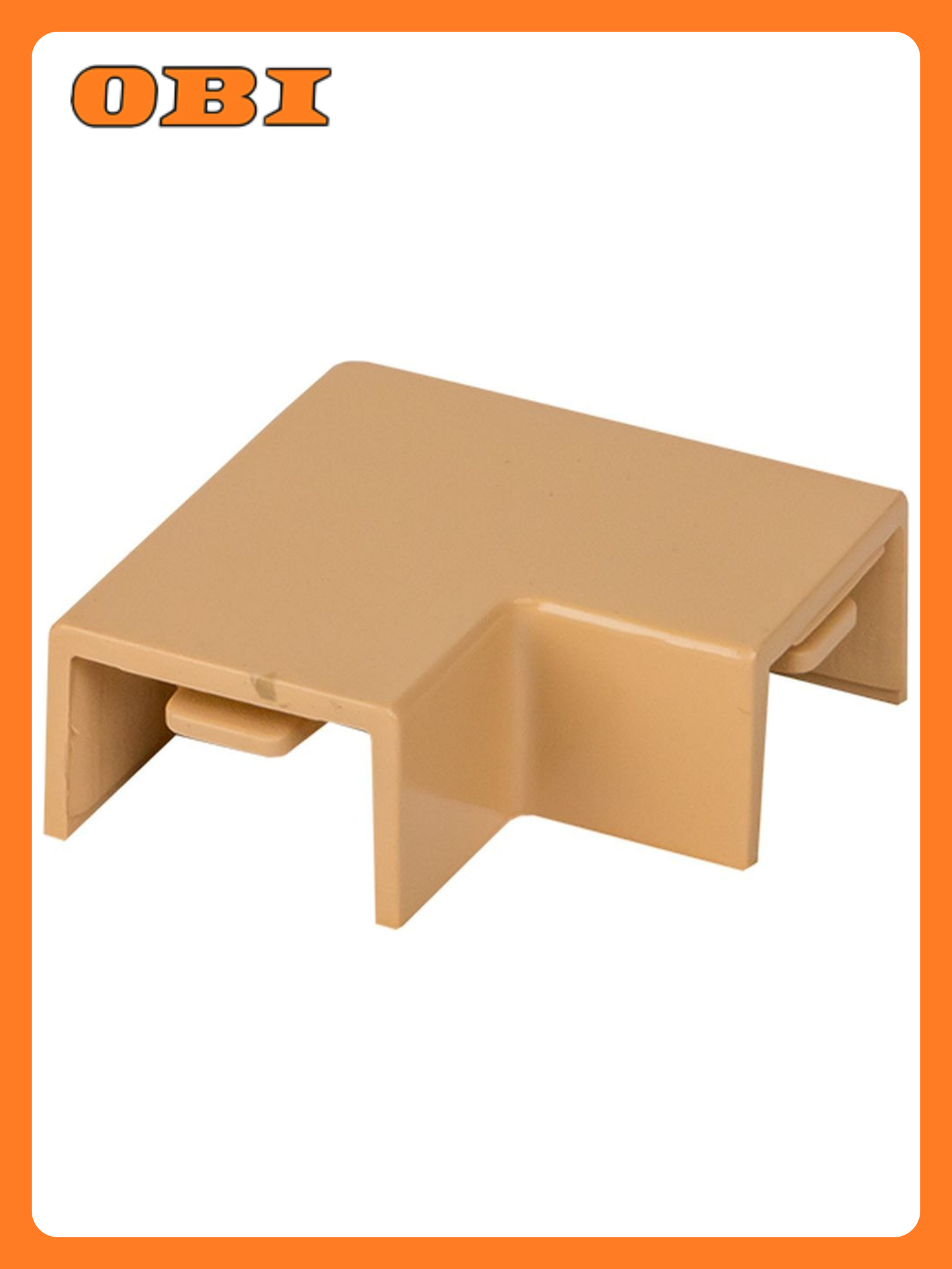 Угол EKF PROxima для настенного кабель-канала пластик коричневый 15x10 мм