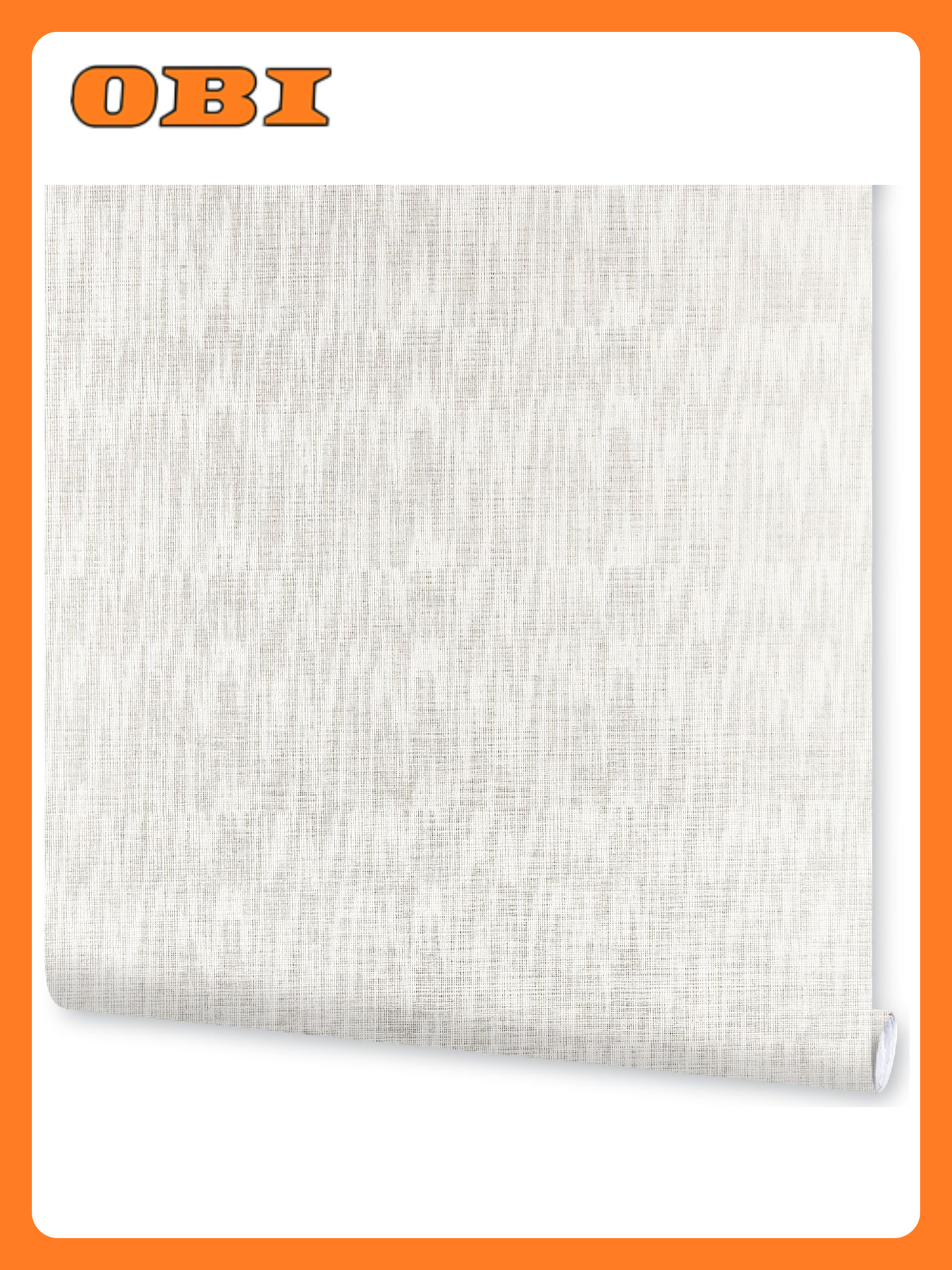 Обои флизелиновые Vilia wallpaper Лен под покраску 106х10 м белый