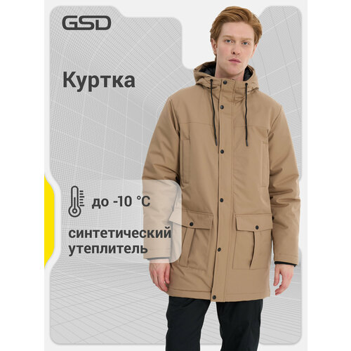 фото Куртка gsd gsd male parka, размер 50, бежевый