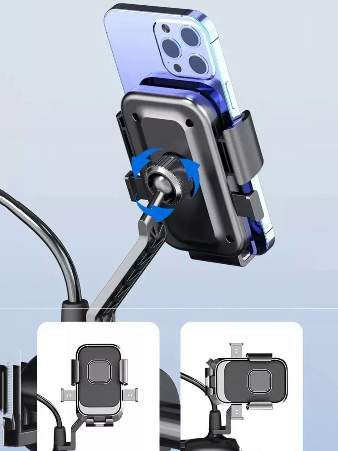 Держатель для телефона, универсальный, для скутера/мотоцикла — фото 1