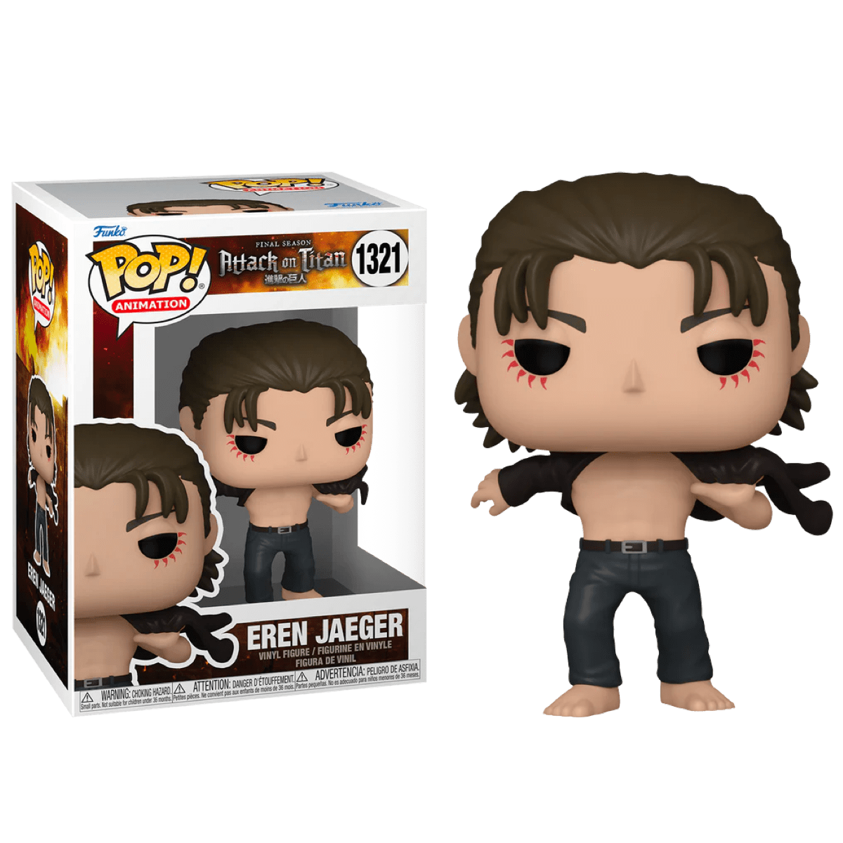 Фигурка Funko POP! Animation Attack on Titan - Eren Jeager 67926 (1321) Эрен Йегер — фото 1