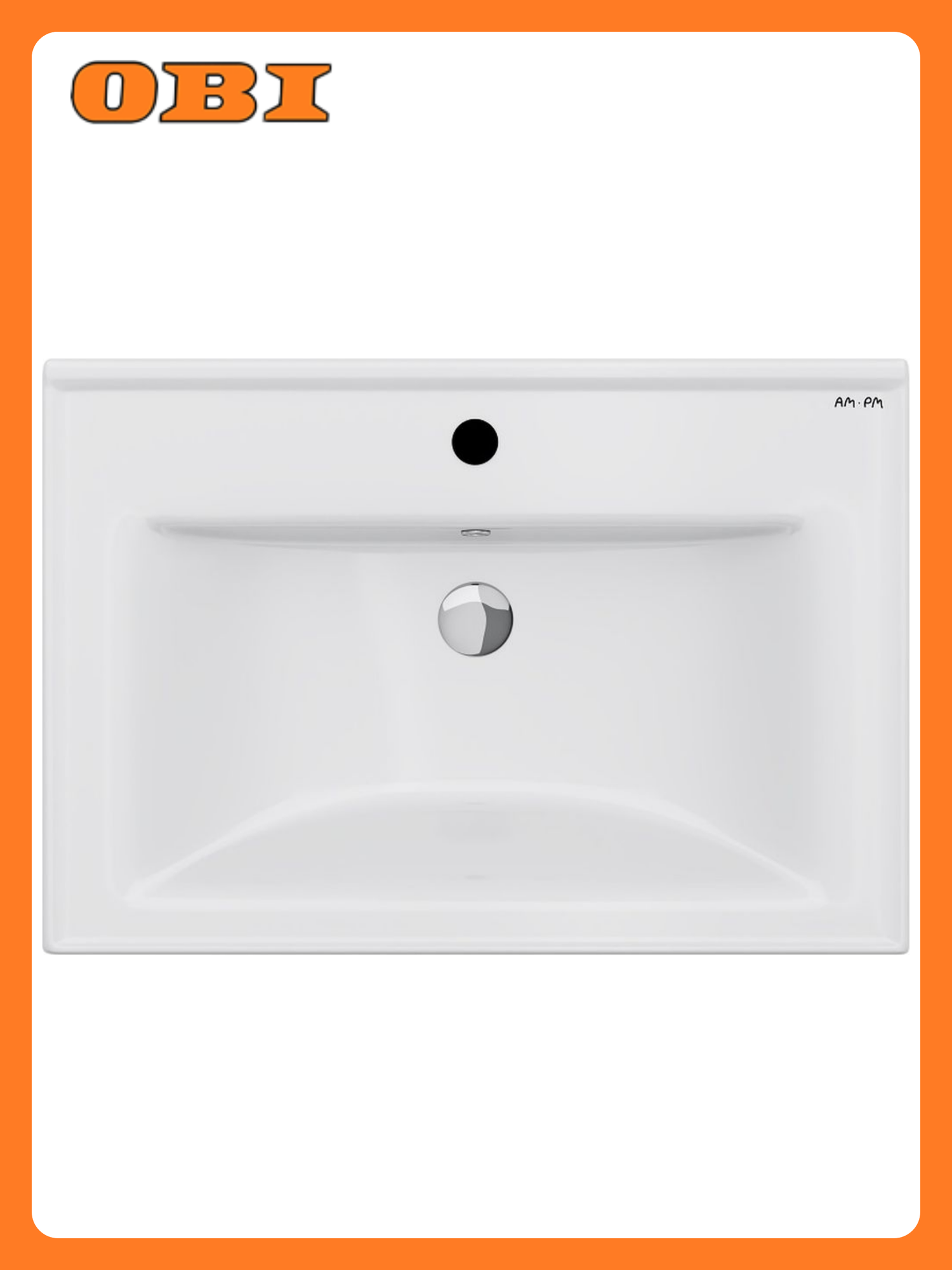 Раковина встраиваемая AM.PM X-Joy M85AWCC0652WG 65 см