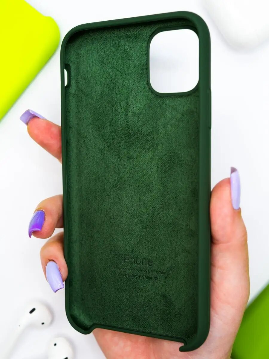 Силиконовый чехол для iPhone 11, матовый, мягкий, противоударный, тонкий — фото 1